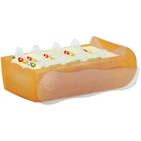 HAN Lernkartei CROCO, A8 quer, orange-transluzent – Bild 2