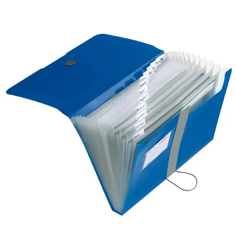 Herlitz Fächermappe A4 PP schwarz 12 Fächer m.Gummizug – Bild 2