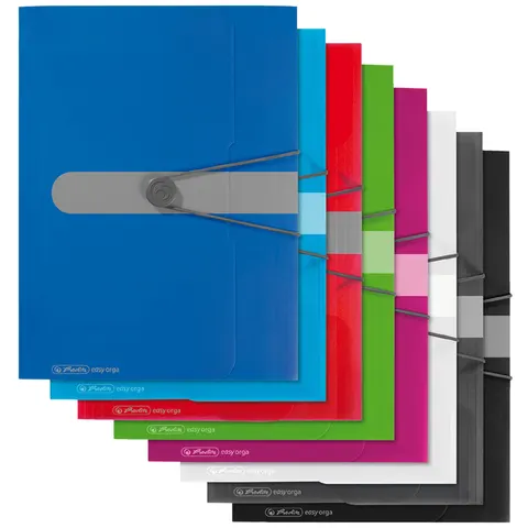 Herlitz Gummizugmappe A4 PP opak Beere – Bild 2