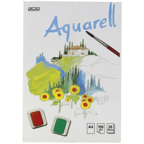 herlitz Aquarellblock DIN A4 20 Blatt – Bild 2