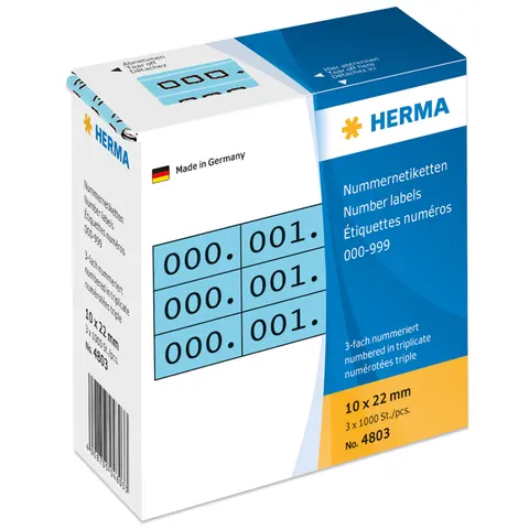 HERMA Klebenummern schwarz – Bild 2