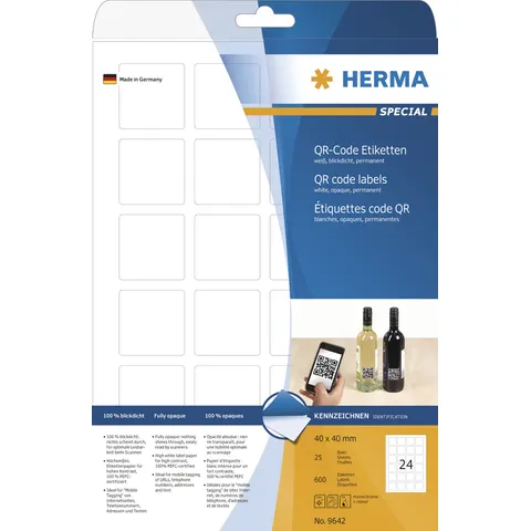 HERMA QR-Code Etiketten, 40 x 40 mm, quadratisch – Bild 2