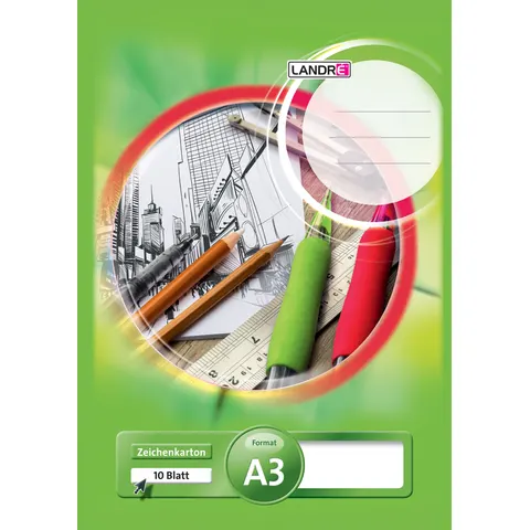 LANDRɮ Zeichenblock DIN A3, 10 Blatt – Bild 2
