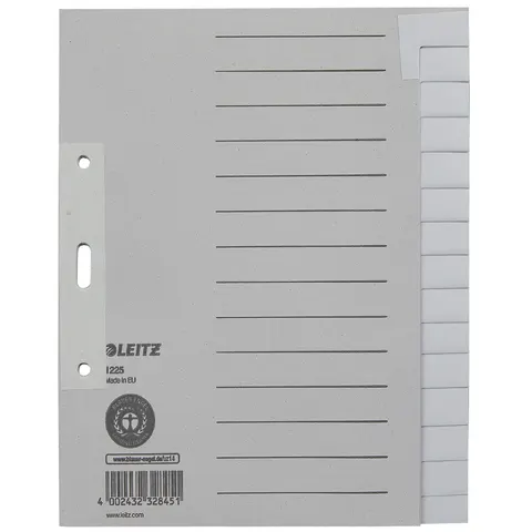 LEITZ Ordnerregister Vollformat blanko A5 – 12250085 – Bild 2