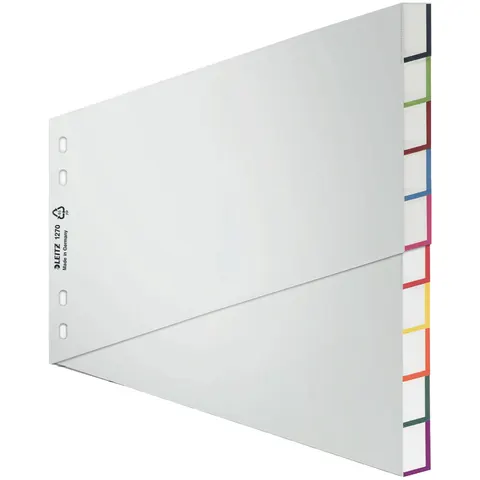 LEITZ Ordnerregister Vollformat, Überbreite 1-5 DIN A4 – Bild 2