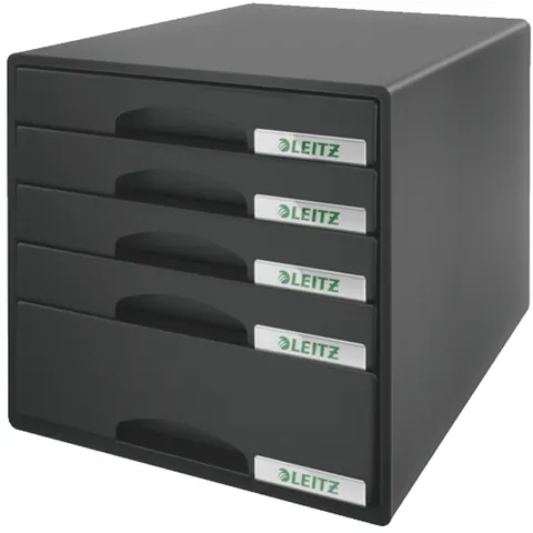 LEITZ Schubladenbox Plus, 5 Schübe, schwarz – Bild 2