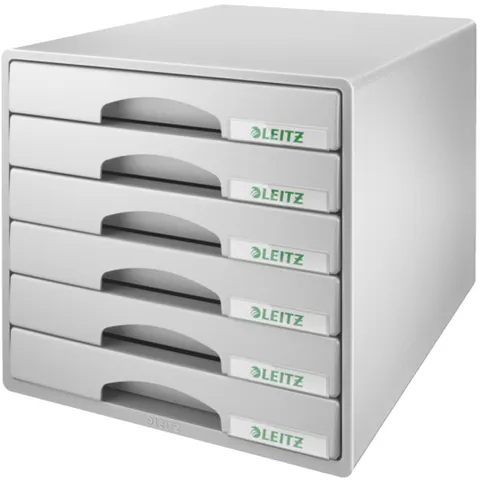 LEITZ Schubladenbox Plus, 6 Schübe, grau – Bild 2