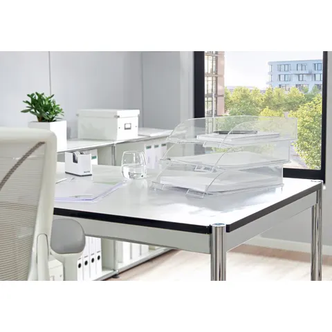 LEITZ Briefablage Plus DIN A4 glasklar – Bild 3
