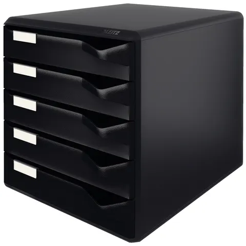 LEITZ Schubladenbox Post-Set, 5 Schübe, schwarz – Bild 2