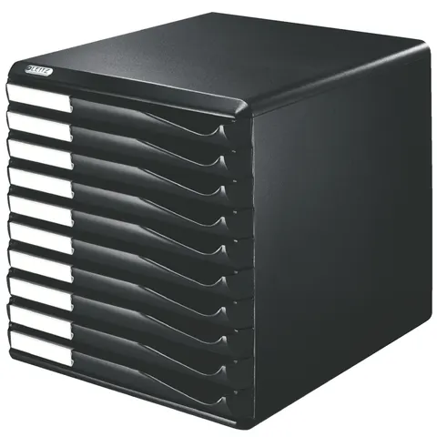 LEITZ Schubladenbox Formular-Set, 10 Schübe, schwarz – Bild 2