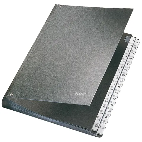 LEITZ Pultordner DIN A4 32 Taben schwarz – Bild 2