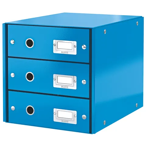 LEITZ Schubladenbox Click & Store WOW, 3 Schübe, blau – Bild 2
