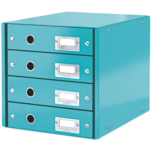 LEITZ Schubladenbox Click & Store WOW, 4 Schübe, eisblau – Bild 2