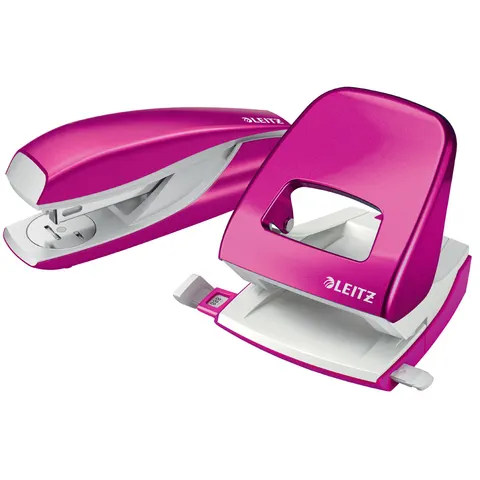 LEITZ Locher und Heftgeräte Set pink-metallic – Bild 2