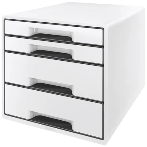 LEITZ Schubladenbox WOW CUBE, 4 Schübe, schwarz/grau – Bild 2
