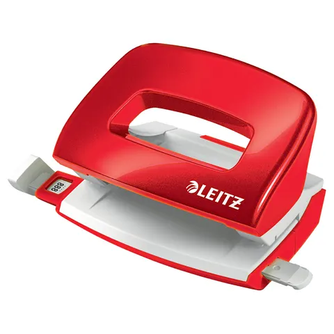 LEITZ Locher Mini NeXXt WOW 5060, rot, im Karton – Bild 2