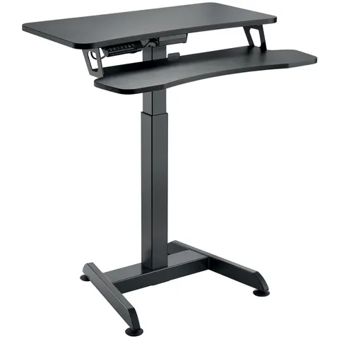 LogiLink Elektrischer PC-Sitz-/Steh-Arbeitsplatz, anthrazit – Bild 2