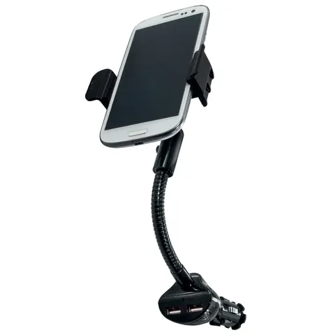 LogiLink KFZ-Ladegerät & Smartphone Halter – Bild 3