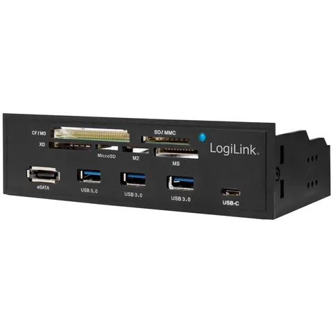 LogiLink 5,25, Multifunktions-Panel, mit 6-fach Kartenleser – Bild 3