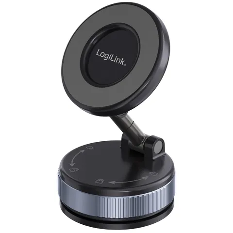 LogiLink Smartphone-Magnethalter, 2 Arme, schwarz – Bild 2