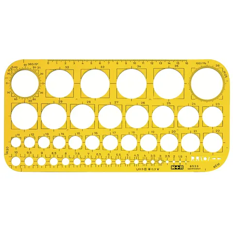 M + R Zeichenschablone gelb – Bild 2