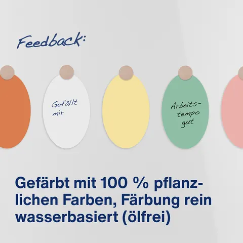 magnetoplan Moderationskarten oval, 190 x 110 mm – Bild 2