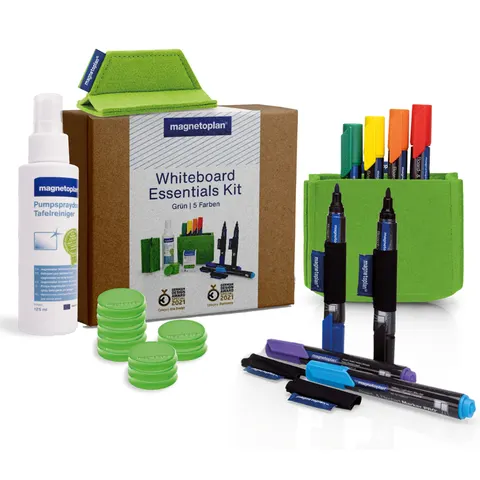 magnetoplan Whiteboard Essentials Kit, grün – Bild 2