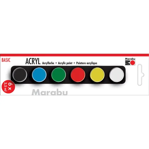 Marabu Acrylfarben-Set Basic, farbsortiert – 1210000000203 – Bild 2
