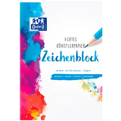 OXFORD Zeichenblock DIN A3 20 Blatt – Bild 2