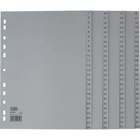 OXFORD Ordnerregister Vollformat 1-100 DIN A4 – Bild 2