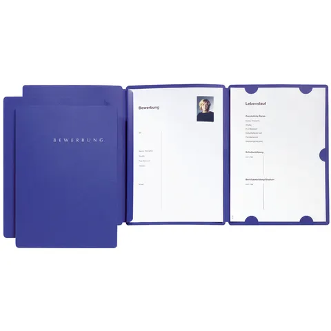 PAGNA Bewerbungsmappen Select DIN A4 blau – Bild 2