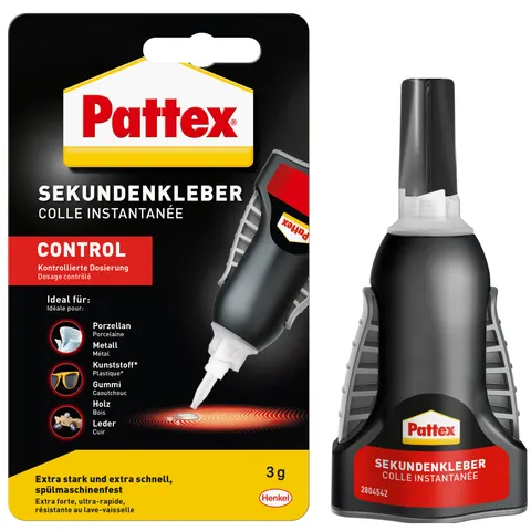 Pattex Sekundenkleber CONTROL, 3 g Flasche – Bild 2
