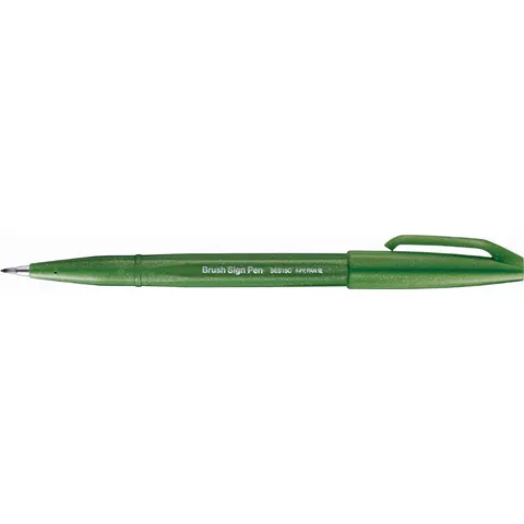 Pentel Brush-Pen Grün – SES15CD – Bild 2