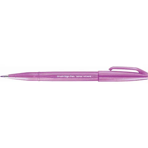 Pentel Brush-Pen Rosa – SES15CP – Bild 2