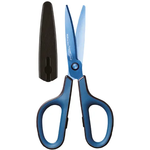 PLUS JAPAN Schere 17.5 cm schwarz/blau – Bild 2