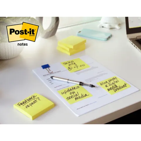 Post-it® Z-Notes Haftnotizen 7,6 x 7,6 cm – Bild 2