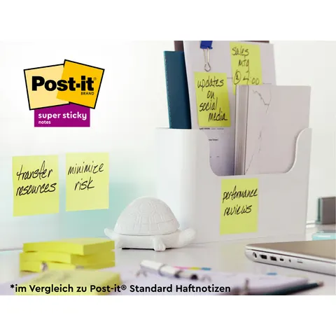 Post-it Haftnotizen super sticky Recycling notes, liniert – 4645RSSCOL4 – Bild 2