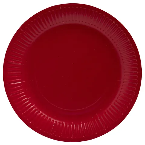 PROnappe Pappteller, rot 23 cm – Bild 2