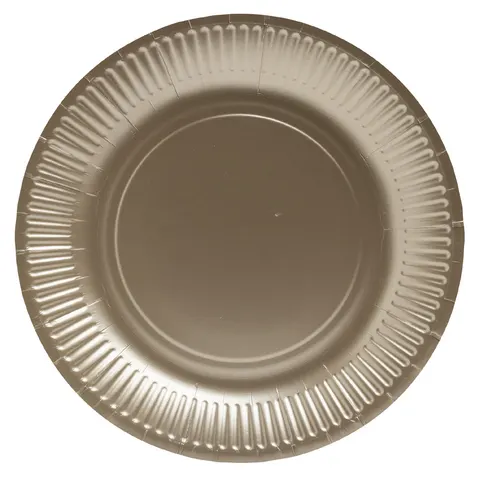 PROnappe Pappteller, gold 23 cm – Bild 2