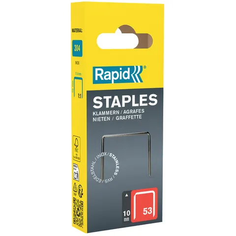 Rapid Feindrahtklammern Typ 53, 10 mm, Kleinpackung – Bild 2