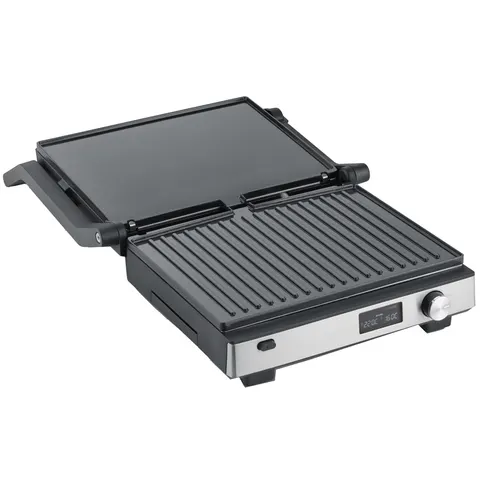 Severin 2380 Kontaktgrill Schwarz, Silber – Bild 3
