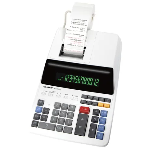 SHARP druckender Tischrechner EL-2607 LG – Bild 2