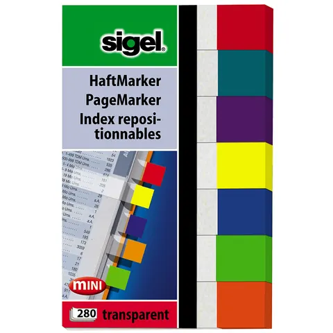 SIGEL transparent Haftmarker 1,2 x 5,0 cm – Bild 2