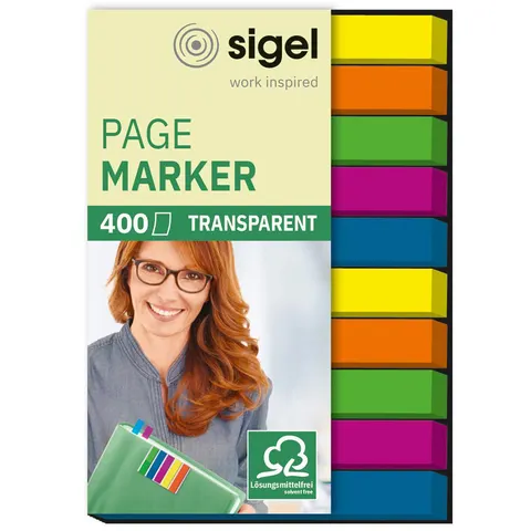 sigel Haftmarker micro, 50 x 6 mm, 400 Blatt – Bild 2