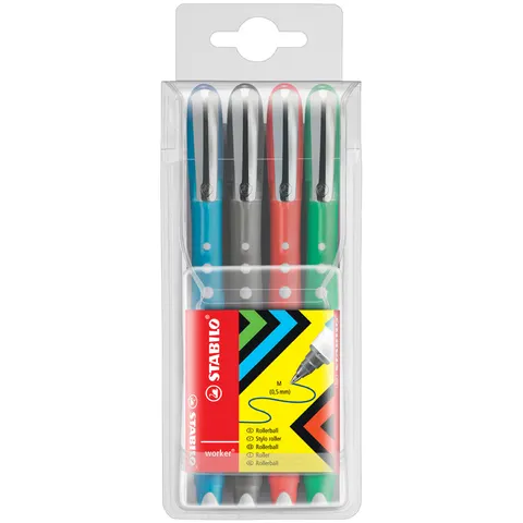 STABILO Tintenroller worker colorful, 4er Etui – Bild 2