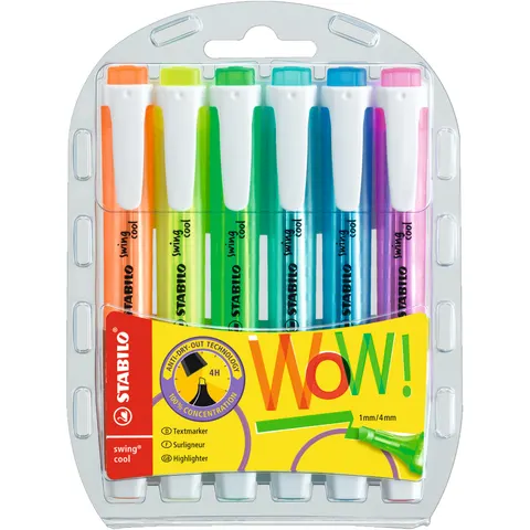 STABILO Textmarker swing cool, 6er PET-Etui – Bild 2