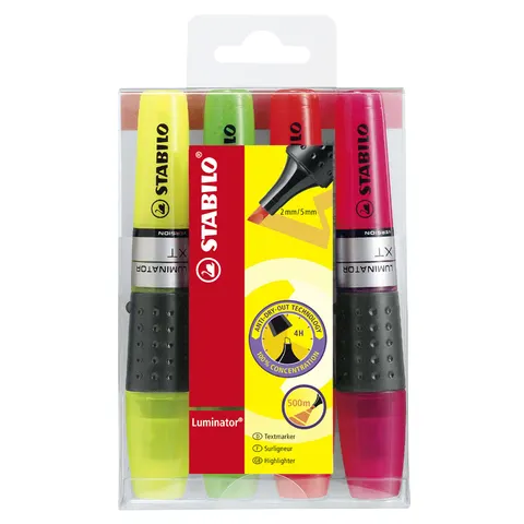 STABILO Textmarker LUMINATOR, 4er PET-Etui – Bild 2
