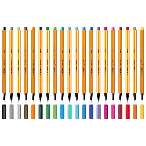STABILO Fineliner point 88, braun – Bild 2