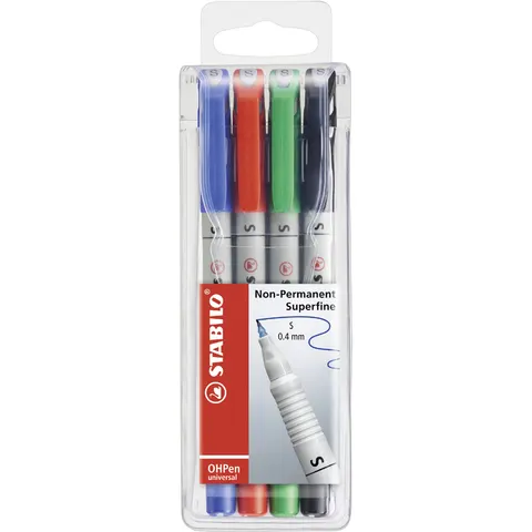 STABILO Nonpermanent-Marker OHPen universal, 4er Etui – 8524 – Bild 2