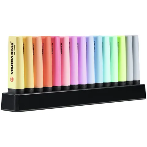 STABILO Textmarker BOSS ORIGINAL Pastel, 15er Tischset – Bild 2